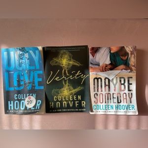 Colleen Hoover books; maybe someday, verity, ugly love